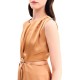 Forel Dress Satin With Strass-Bronze