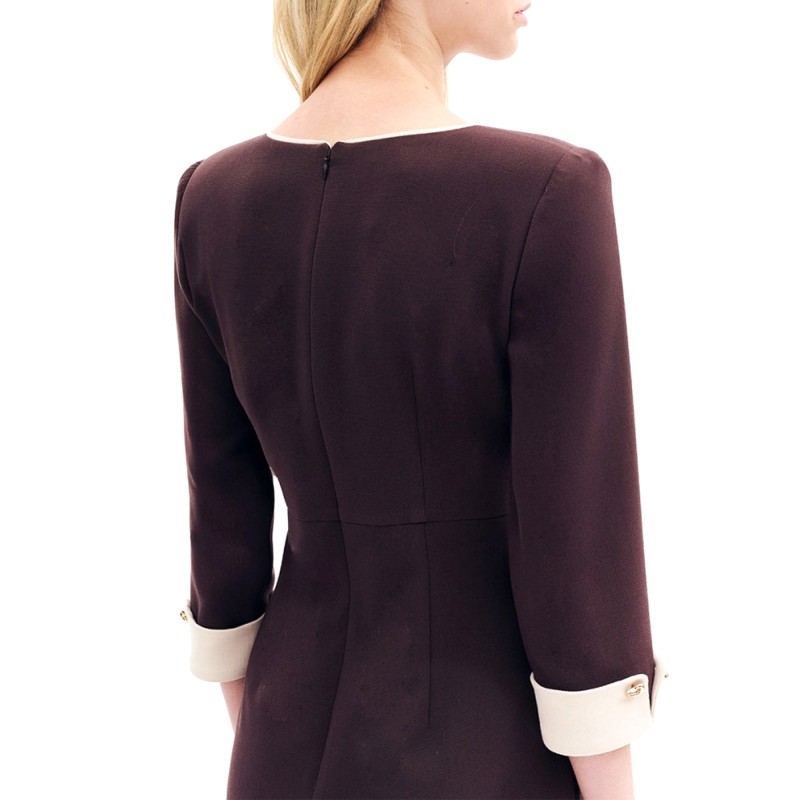 Forel Dress Midi-Brown