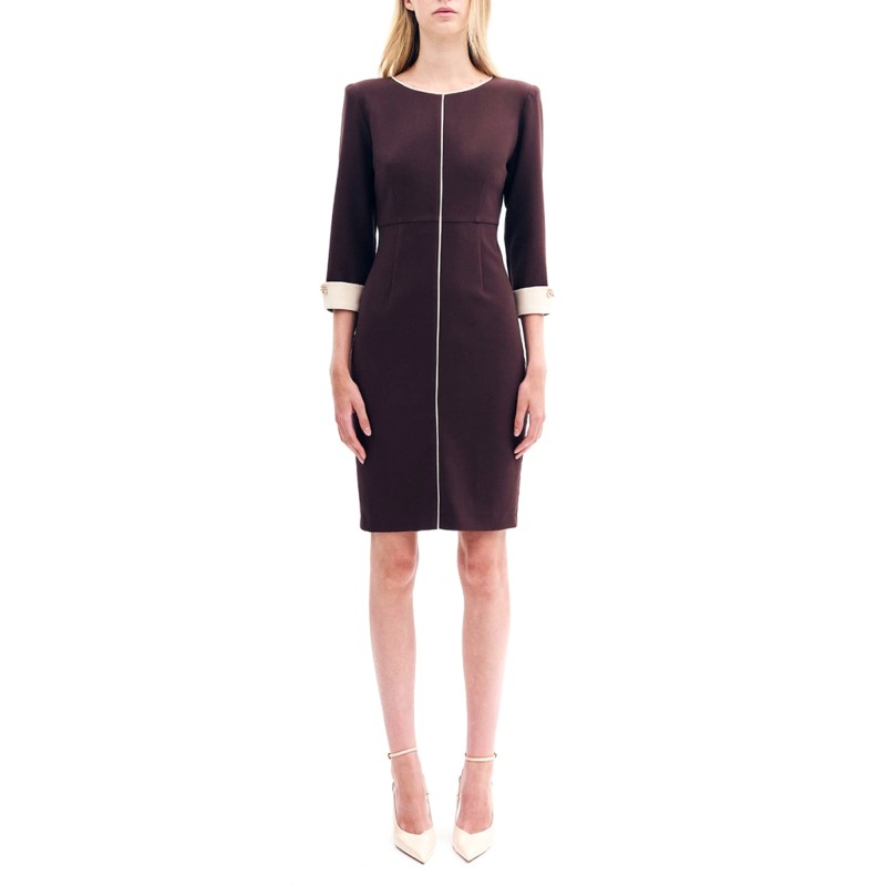 Forel Dress Midi-Brown