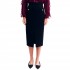 Forel Skirt With Gold Buttons Detail-Black
