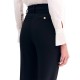 Forel Trousers With Gold Buttons-Black