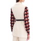 Forel Vest Corduroy With Belt-Vanilla Forel Vest Corduroy With Belt-Vanilla
