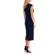 Forel Dress Midi Sleeveless With Gold Detail-Black