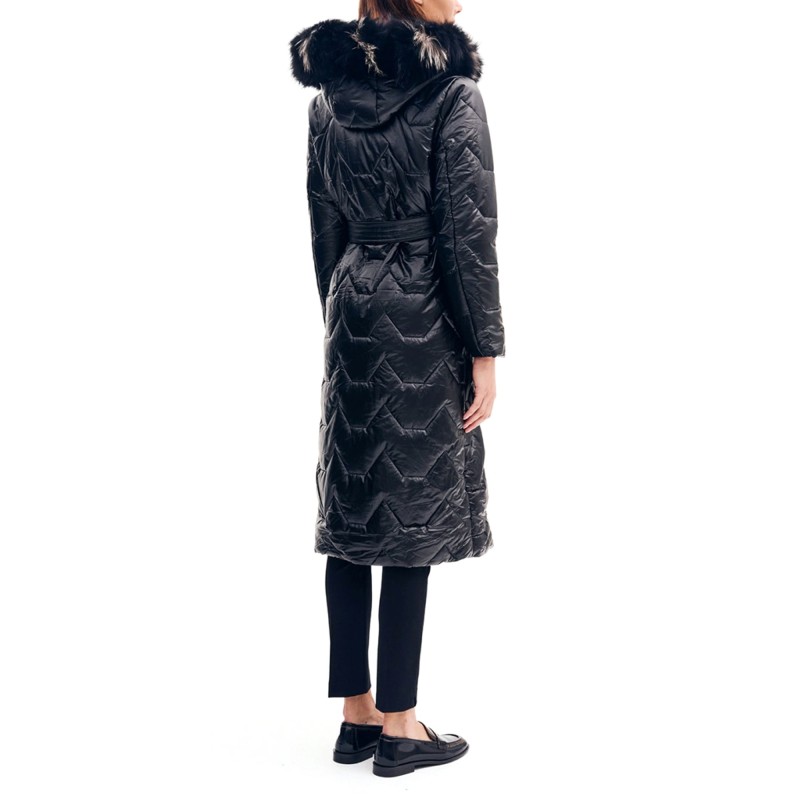 Forel Puffer Jacket Long-Black