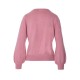 Forel Knit Sweater With Pearls-Rose