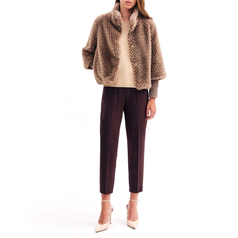 Forel Sweater Knitted Neckline-Beige Forel Sweater Knitted Neckline-Beige