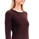 Forel Sweater Knitted Neckline-Brown Forel Sweater Knitted Neckline-Brown