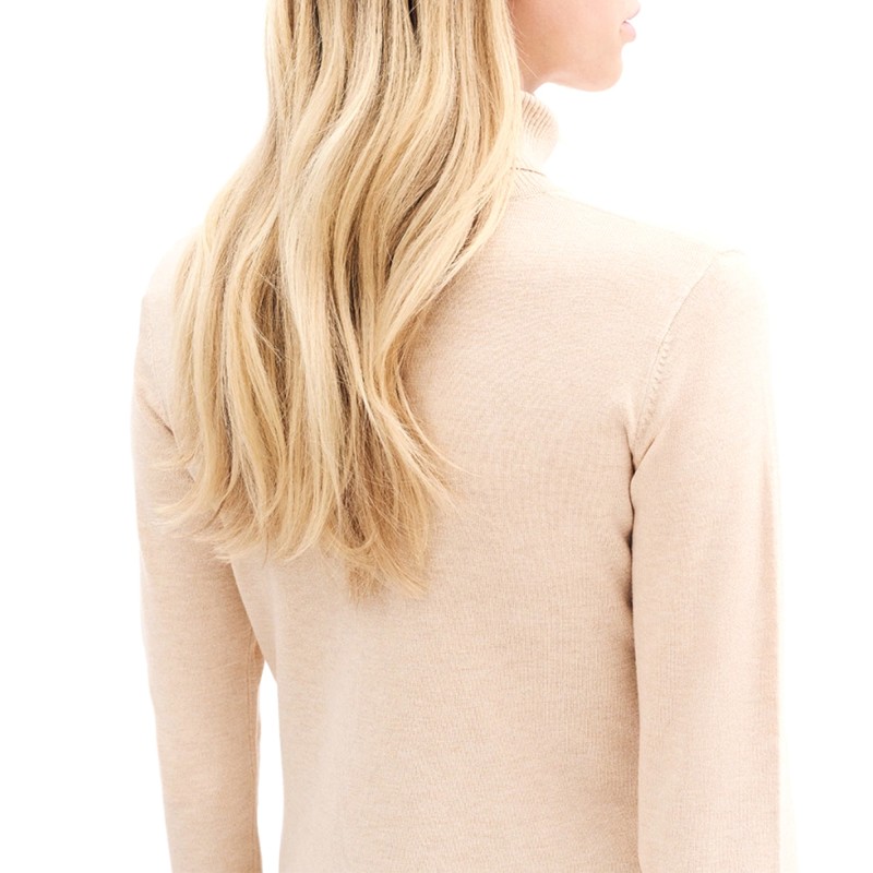 Forel Sweater Knitted Turtleneck-Beige