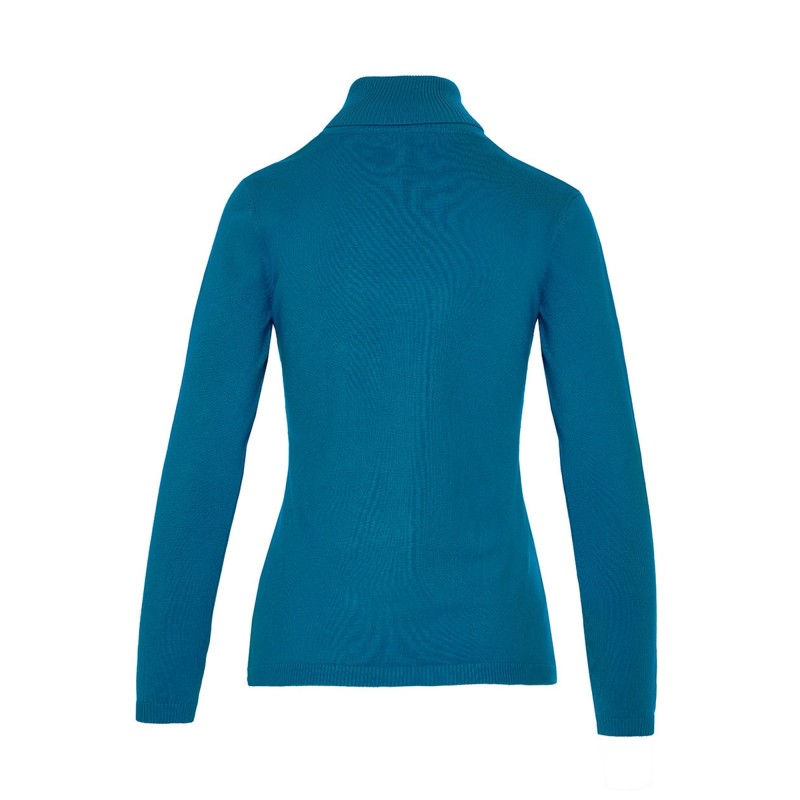 Forel Sweater Knitted Turtleneck-Sky Blue