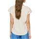 Forel Blouse V Neck Floral Printed-Ecru