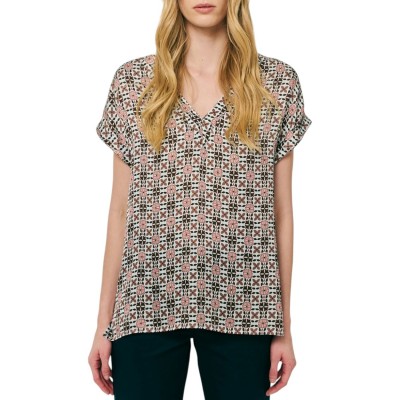 Forel Blouse V Neck With Print-Ciel