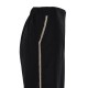 Forel Trousers Loose With Knit Detail-Black