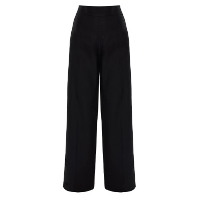 Forel Trousers Loose With Knit Detail-Black