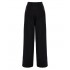 Forel Trousers Loose With Knit Detail-Black