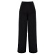 Forel Trousers Loose With Knit Detail-Black