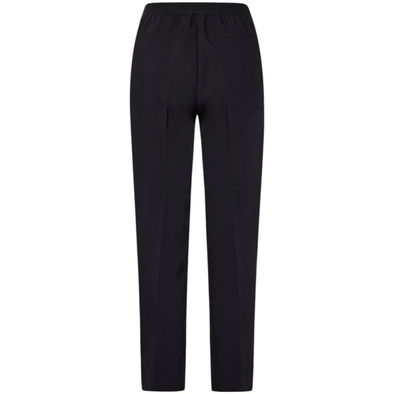Forel Trousers With Elastic Waist-Black