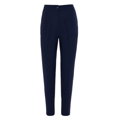 Forel Trousers With Elastic Waist-Blue