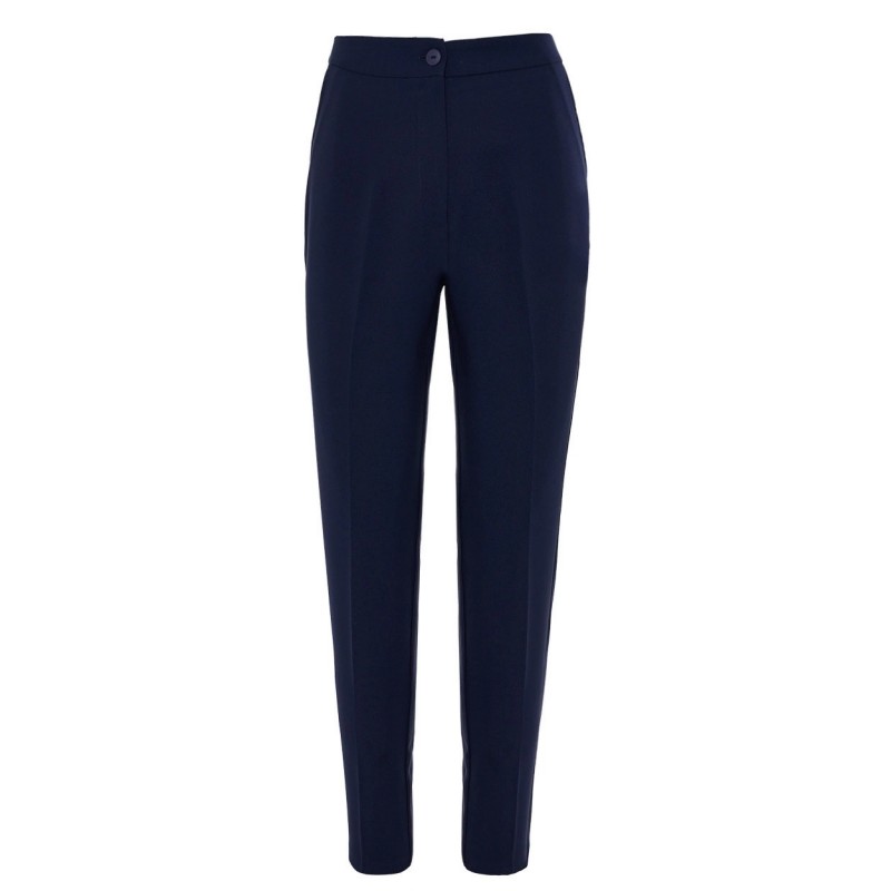 Forel Trousers With Elastic Waist-Blue Forel Trousers With Elastic Waist-Blue