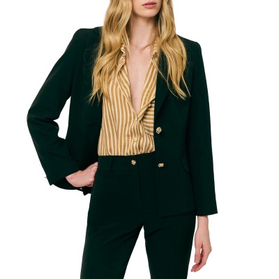 Forel Blazer Gold Buttons-Black