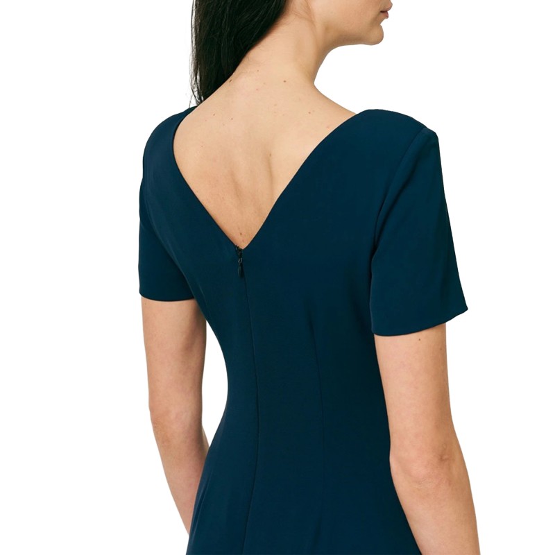 Forel Dress PencilWith Gold Detail-Blue