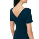 Forel Dress PencilWith Gold Detail-Blue