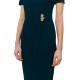 Forel Dress PencilWith Gold Detail-Blue