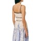 Forel Dress Sleeveless Botanical Print-Blue Forel Dress Sleeveless Botanical Print-Blue