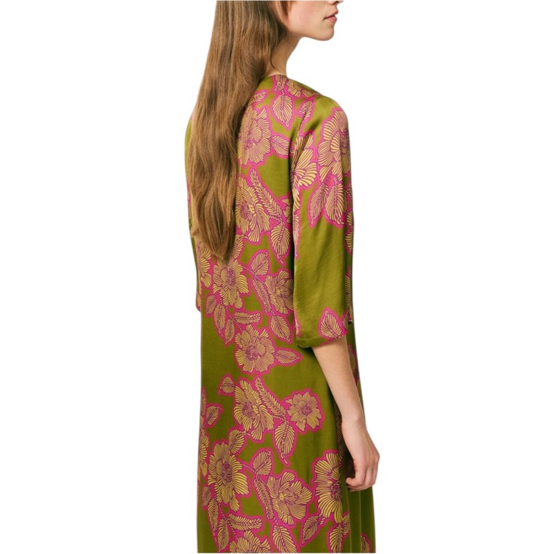 Forel Dress Kaftan Style V Neck With Charm-Colorfull Forel Dress Kaftan Style V Neck With Charm-Colorfull