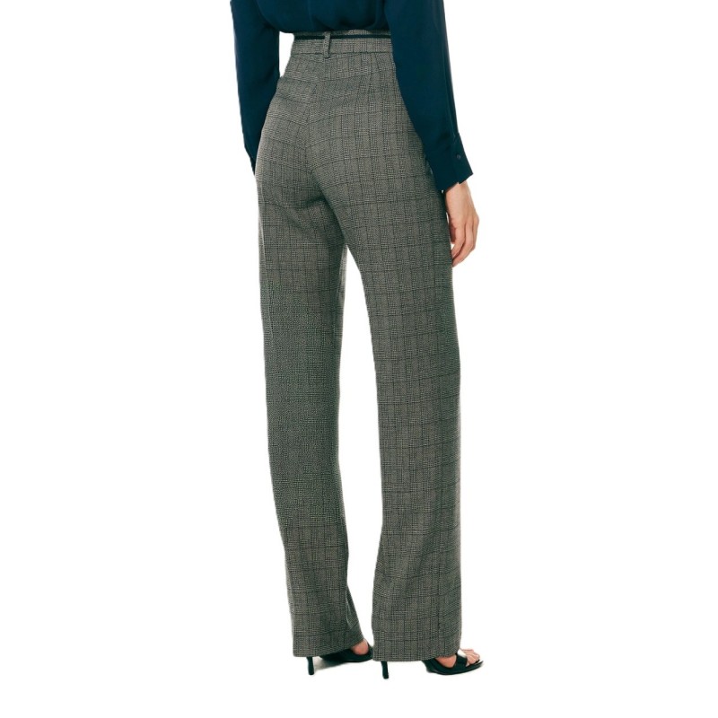 Forel Trousers Check Pattern-Blue
