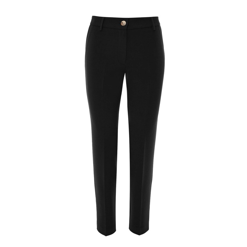 Forel Trousers Straight Fit-Black Forel Trousers Straight Fit-Black