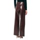 Forel Trousers Faux Leather High Waist-Bordeaux Forel Trousers Faux Leather High Waist-Bordeaux