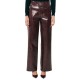 Forel Trousers Faux Leather High Waist-Bordeaux Forel Trousers Faux Leather High Waist-Bordeaux