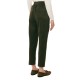 Forel Trousers Faux Suede With Elastic Waist-Olive Forel Trousers Faux Suede With Elastic Waist-Olive