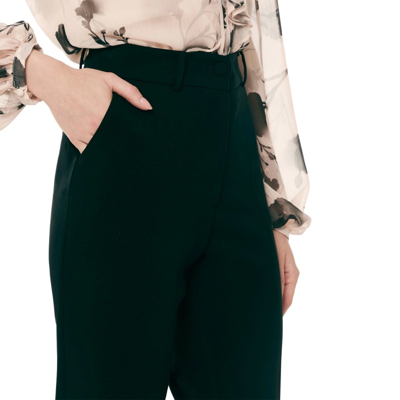 Forel Trousers Black Button-Black Forel Trousers Black Button-Black