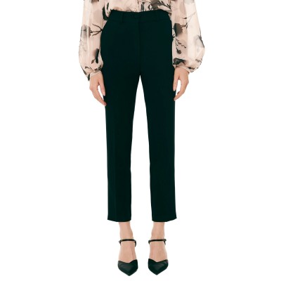 Forel Trousers Black Button-Black