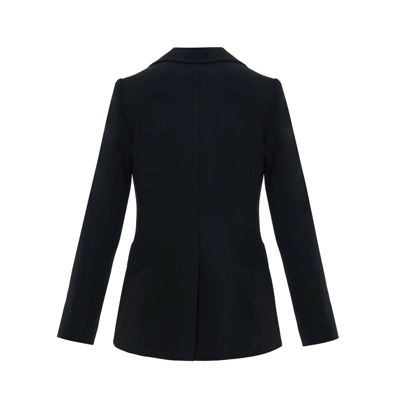 Forel Blazer Suit With Golden Decorative Button-Black Forel Blazer Suit With Golden Decorative Button-Black