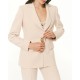 Forel Blazer Suit With Golden Decorative Button-Vanilla Forel Blazer Suit With Golden Decorative Button-Vanilla