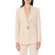 Forel Blazer Suit With Golden Decorative Button-Vanilla Forel Blazer Suit With Golden Decorative Button-Vanilla