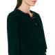 Forel Jacket Cropped With Crystal Neckline-Black Forel Jacket Cropped With Crystal Neckline-Black