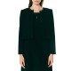 Forel Jacket Cropped With Crystal Neckline-Black Forel Jacket Cropped With Crystal Neckline-Black