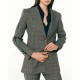 Forel Blazer Check Pattern-Blue Forel Blazer Check Pattern-Blue