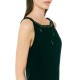 Forel Dress Sleeveless With Crystals-Black Forel Dress Sleeveless With Crystals-Black