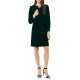 Forel Dress Sleeveless With Crystals-Black Forel Dress Sleeveless With Crystals-Black