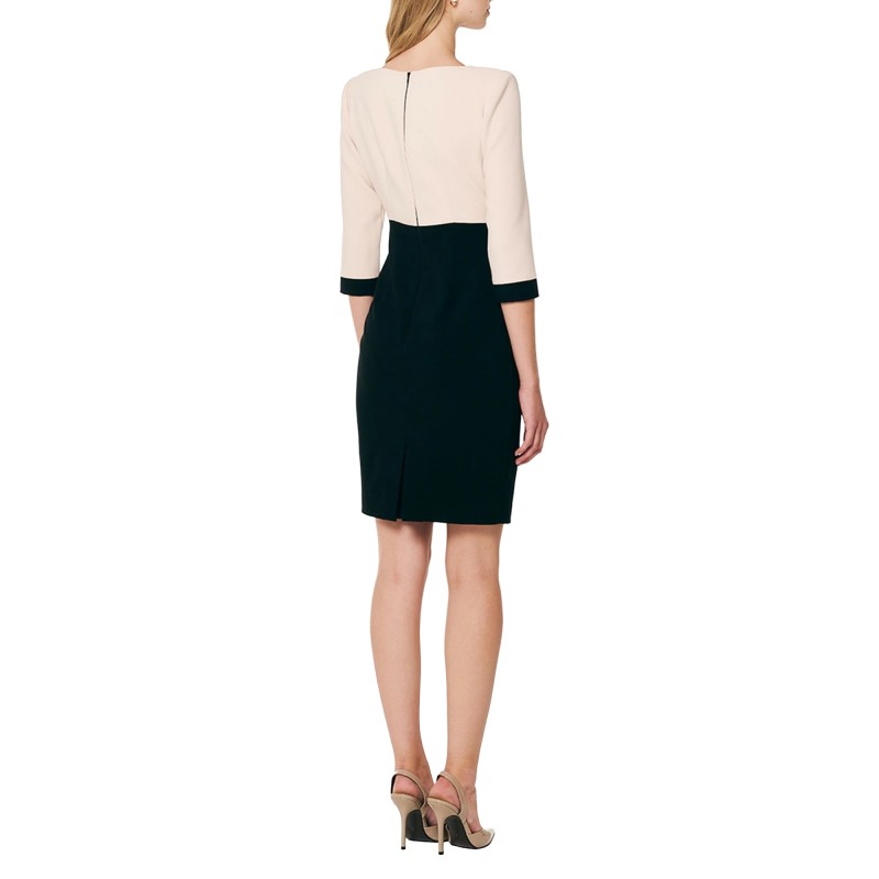 Forel Dress Flap Pockets With Pearl Button-Vanilla Forel Dress Flap Pockets With Pearl Button-Vanilla