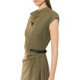 Forel Dress With Belt Detail-Brown Forel Dress With Belt Detail-Brown