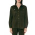 Forel Shirt Faux Suede-Olive