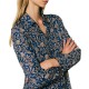 Forel Shirt Floral Print-Blue Forel Shirt Floral Print-Blue