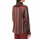 Forel Shirt Striped Ruffled Collar-Bordeaux Forel Shirt Striped Ruffled Collar-Bordeaux