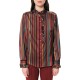 Forel Shirt Striped Ruffled Collar-Bordeaux Forel Shirt Striped Ruffled Collar-Bordeaux