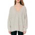 Forel Sweater V Neck With Sequins-Grey